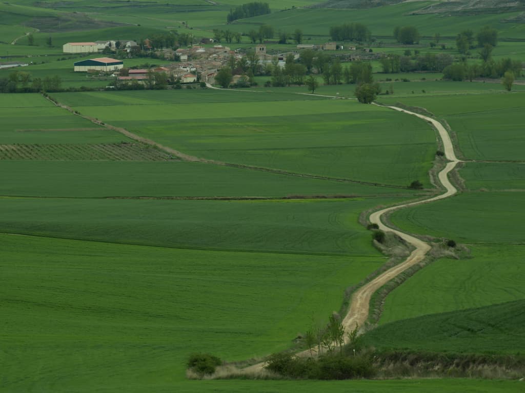 Veduta di Hornillos del Camino