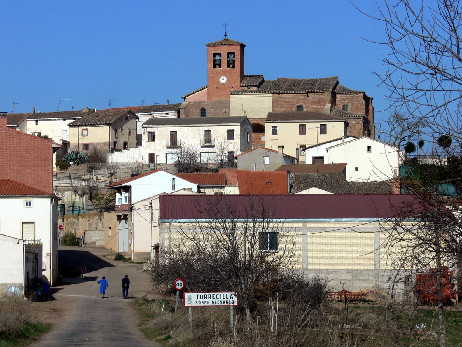 Vista de Torrecilla sobre Alesanco